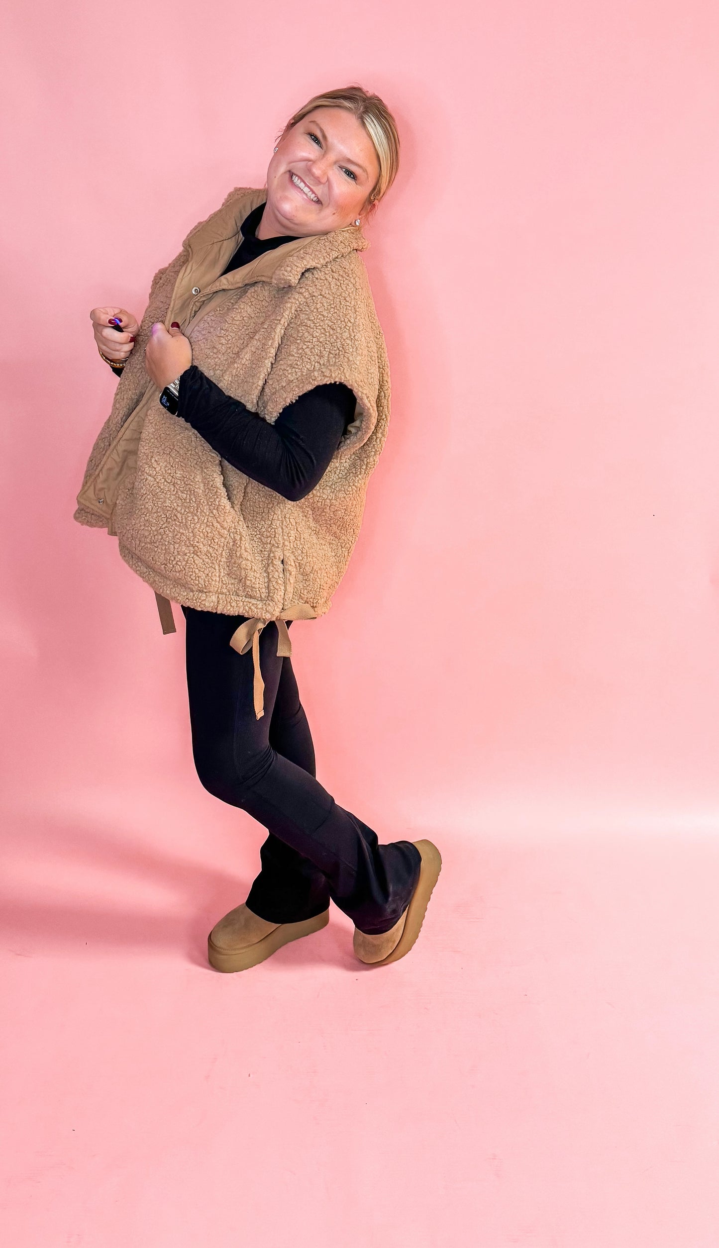 Teddy Oversized Vest Jacket