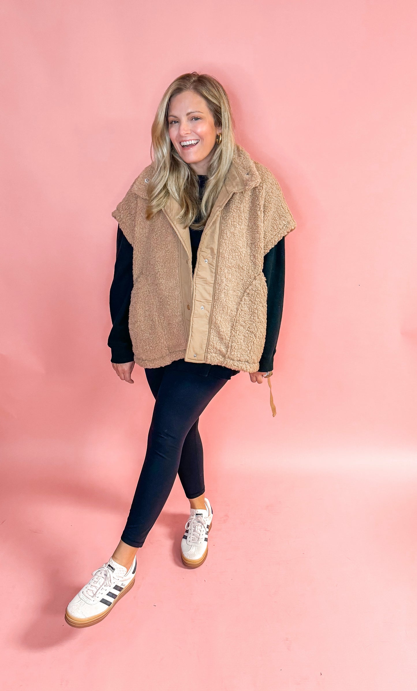 Teddy Oversized Vest Jacket