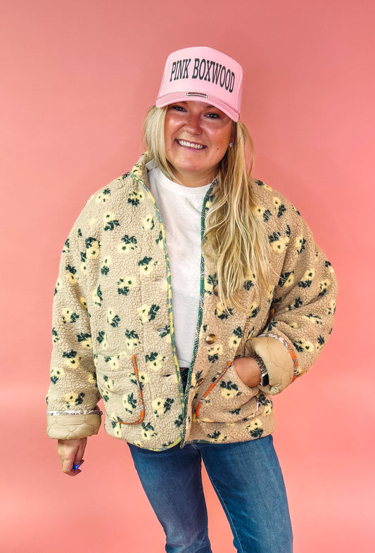 Floral Sherpa Jacket