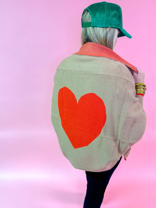 Heart Sweater Cardigan